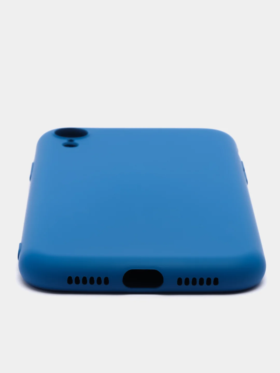 Синий silicone Case чехол для iPhone (Айфон) 15, 14, 13, 12, 11, Pro, Max, Mini, Plus, XR, X, XS