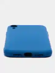 Синий silicone Case чехол для iPhone (Айфон) 15, 14, 13, 12, 11, Pro, Max, Mini, Plus, XR, X, XS