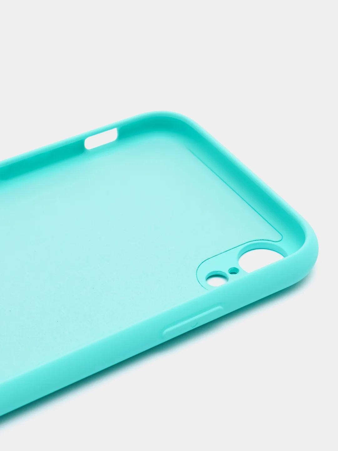 Мятный silicone Case чехол для iPhone (Айфон) 15, 14, 13, 12, 11, Pro, Max, Mini, Plus, XR, X, XS