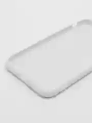 Белый silicone Case чехол для iPhone (Айфон) 15, 14, 13, 12, 11, Pro, Max, Mini, Plus, XR, X, XS