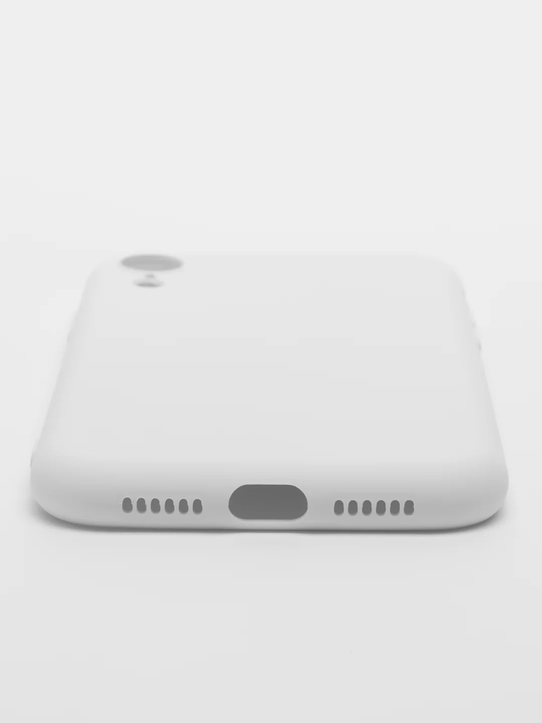 Белый silicone Case чехол для iPhone (Айфон) 15, 14, 13, 12, 11, Pro, Max, Mini, Plus, XR, X, XS