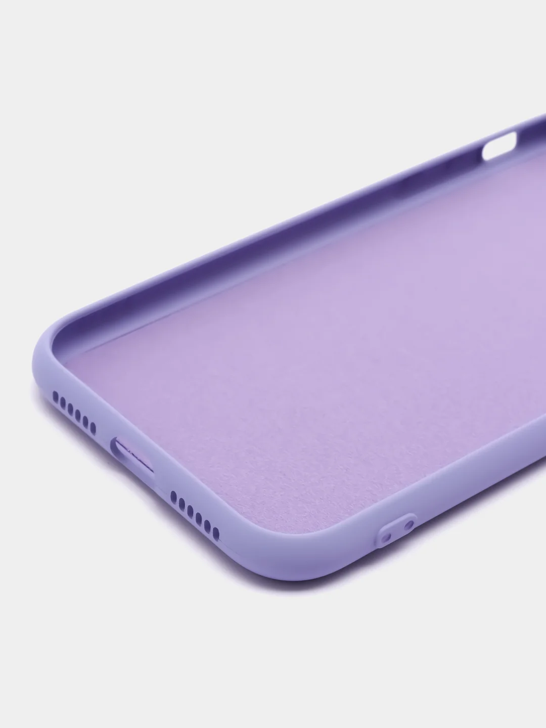 Лавандовый silicone Case чехол для iPhone (Айфон) 15, 14, 13, 12, 11, Pro, Max, Mini, Plus, XR, X, XS