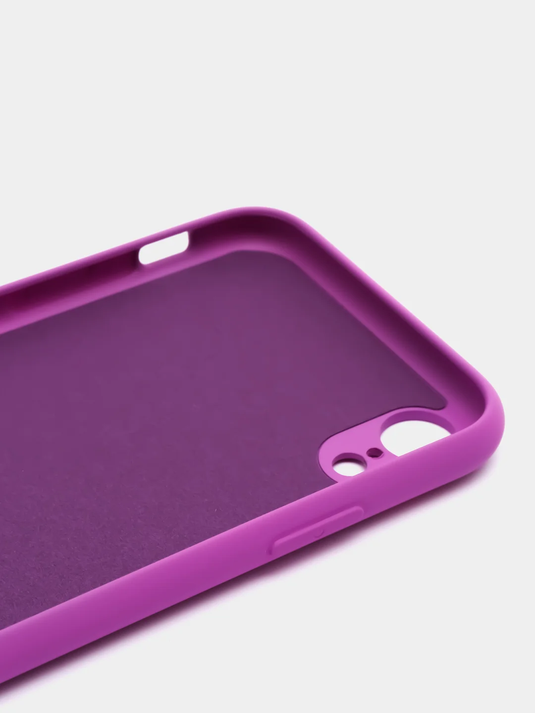 Пурпурный silicone Case чехол для iPhone (Айфон) 15, 14, 13, 12, 11, Pro, Max, Mini, Plus, XR, X, XS
