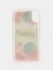 Зеленый чехол Apple iPhone XR силиконовый переливающийся жидкий с блестками