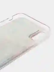 Аметистовый чехол Apple iPhone XR силиконовый переливающийся жидкий с блестками