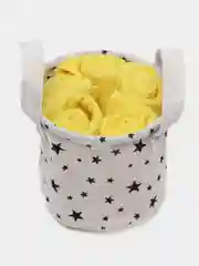 Желтый набор салфеток махровых, 30*30 см, 5 шт, в подарочной упаковке