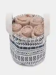Коричневый набор салфеток махровых, 30*30 см, 5 шт, в подарочной упаковке
