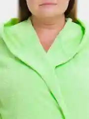 Лайм халат женский махровый банный, большие размеры, салатовый, Lilians