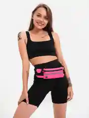 Розовый поясная сумка для бега, спортивная