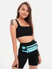 Голубой поясная сумка для бега, спортивная
