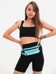 Голубой поясная сумка для бега, спортивная