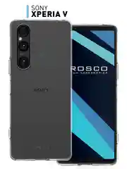 Силиконовый чехол ROSCO для Sony Xperia 1 V, с защитой камер и от прилипания