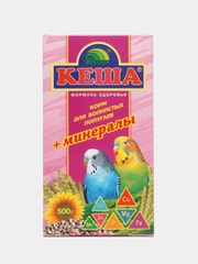 Корм для волнистых попугаев Кеша, зерновая смесь, 500 г