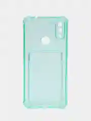 Бирюзовый силиконовый чехол Xiaomi Redmi Note 7, Note 7 Pro (Сяоми Нот 7, Нот 7 Про), прозрачный
