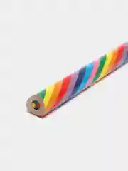 Разноцветный карандаш многоцветный, трехгранный, заточенный