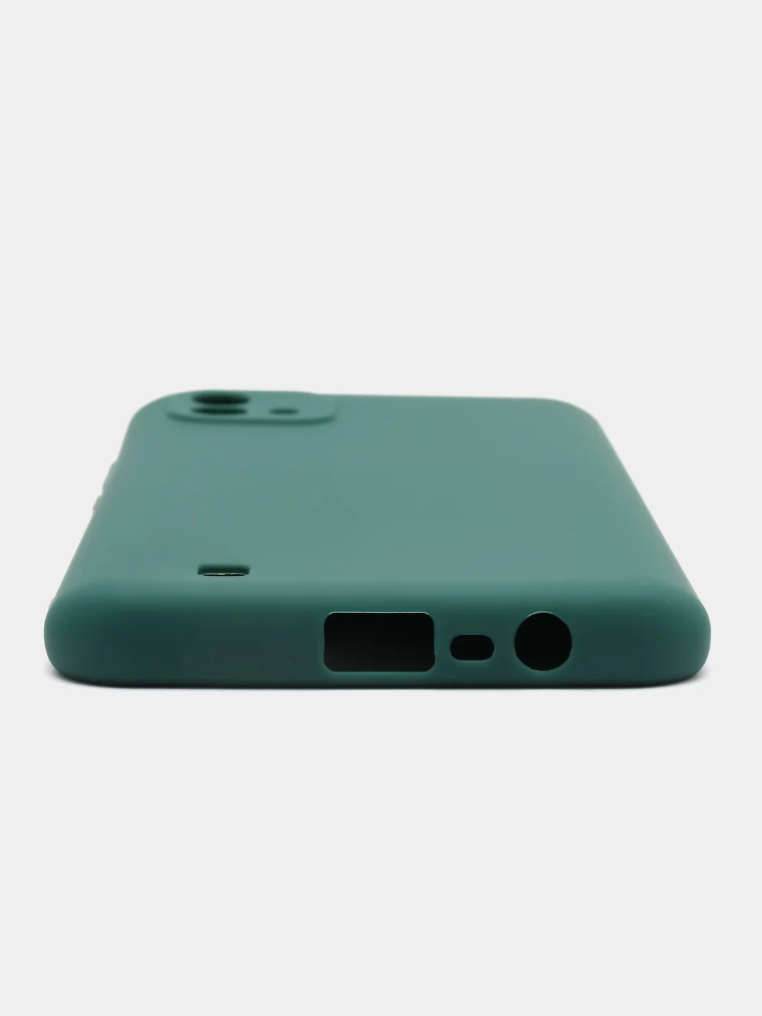 Тёмно-зелёный чехол Realme C11 2021 / Realme C20 Реалми С11 2011 / С20 силиконовый цветной матовый