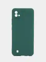 Тёмно-зелёный чехол Realme C11 2021 / Realme C20 Реалми С11 2011 / С20 силиконовый цветной матовый