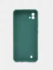 Тёмно-зелёный чехол Realme C11 2021 / Realme C20 Реалми С11 2011 / С20 силиконовый цветной матовый