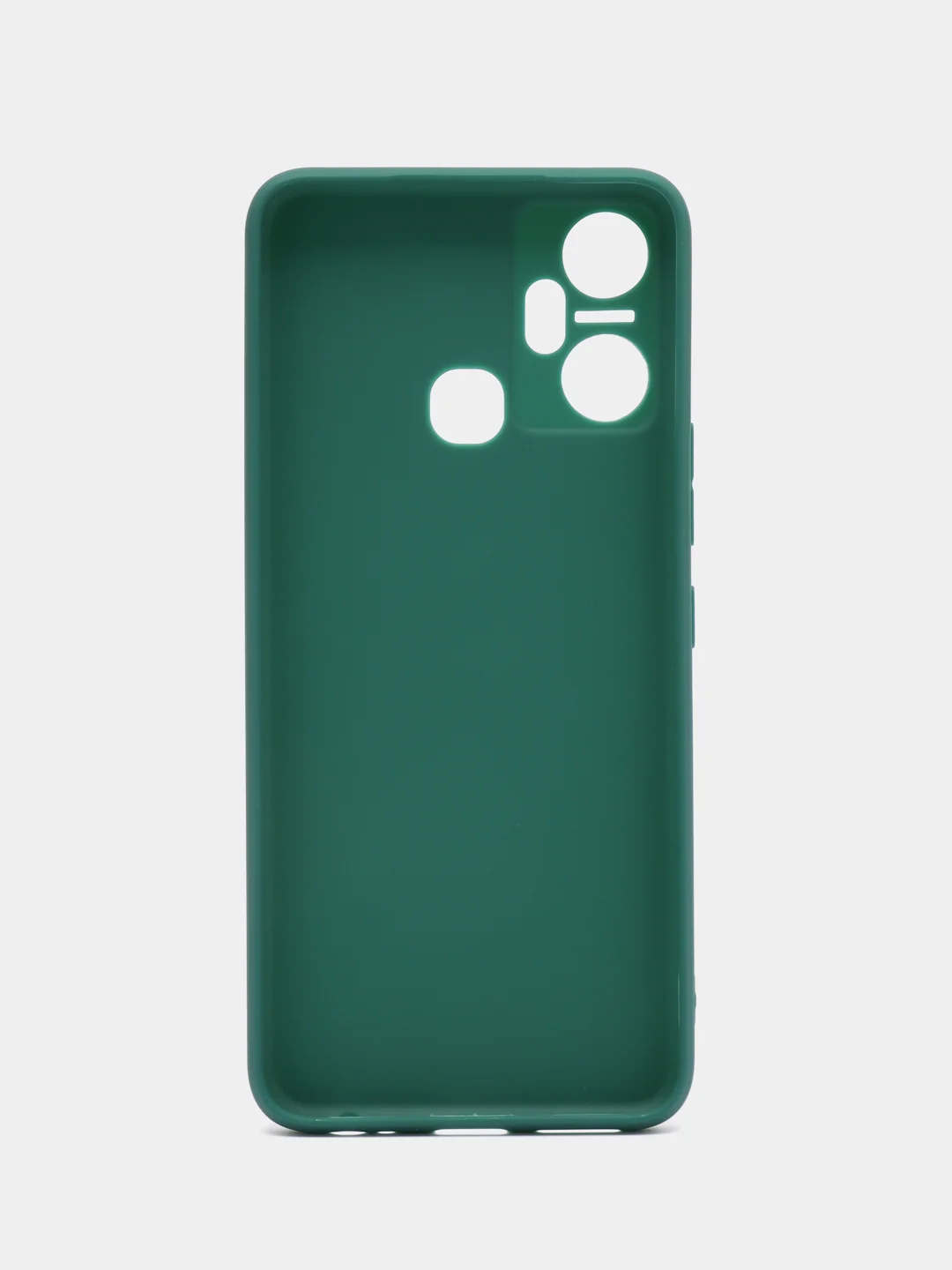 Тёмно-зелёный чехол для Infinix Smart 6 Plus, Инфиникс Смарт 6 Плюс, силиконовый, матовый