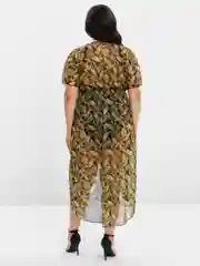 Желтый пляжное платье, парео накидка, туника пляжная