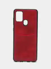 Алый чехол с визитницей, карманом Samsung A20/A30/A31/A71/A91/A41/A50/A50S/A21S/A9 2018/A7 2018