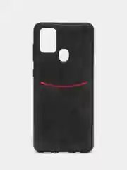 Черный чехол с визитницей, карманом Samsung A20/A30/A31/A71/A91/A41/A50/A50S/A21S/A9 2018/A7 2018
