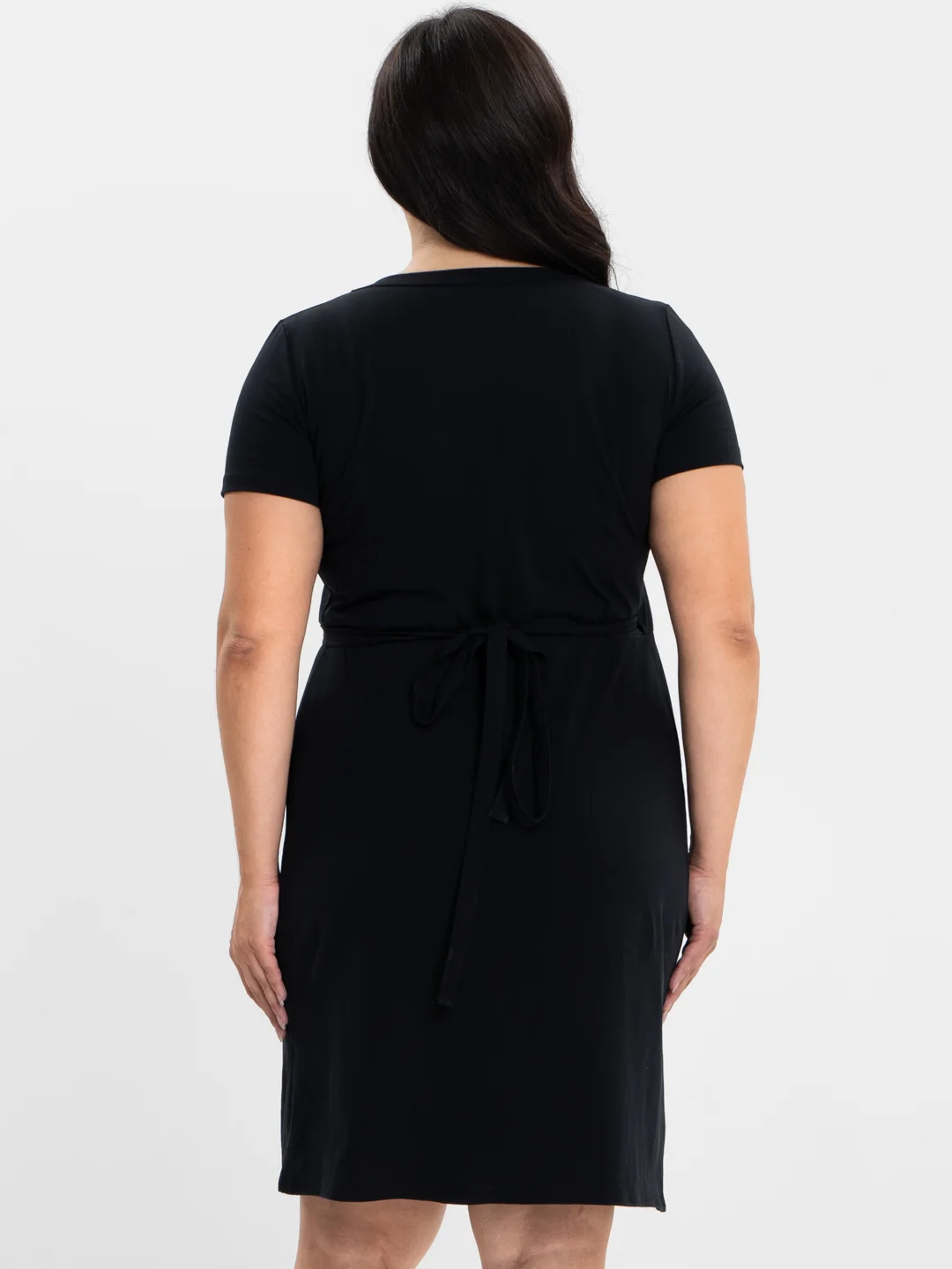 Платье с запахом КЛП1428П1 wear future wear, черный, KLERY