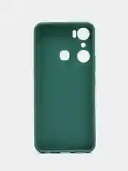 Тёмно-зелёный чехол для Infinix Hot 20i, Инфиникс Хот 20Ай, силиконовый, матовый
