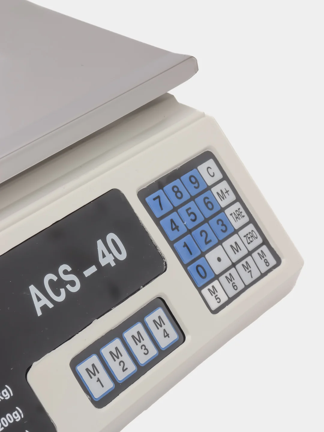 Белый весы торговые, настольные, ACS 40
