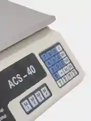 Белый весы торговые, настольные, ACS 40