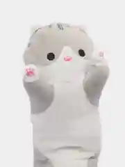 Серый мягкая игрушка Кот-батон,кот сосиска 50 см