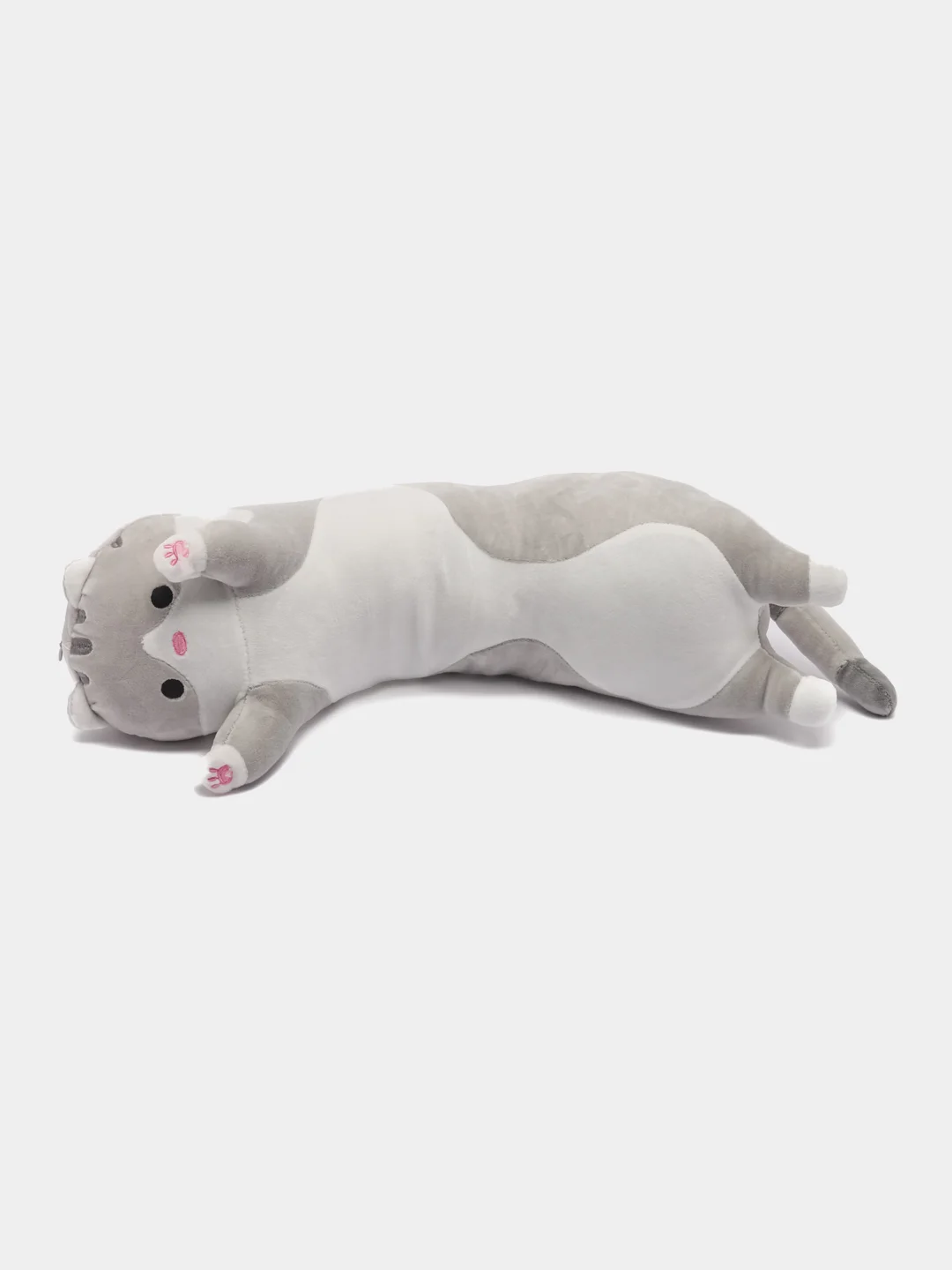 Серый мягкая игрушка Кот-батон,кот сосиска 50 см