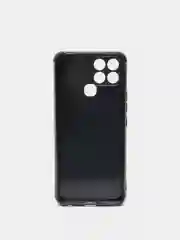 Тёмно-серый чехол INFINIX SMART 6 с защитой камеры  и рисунком