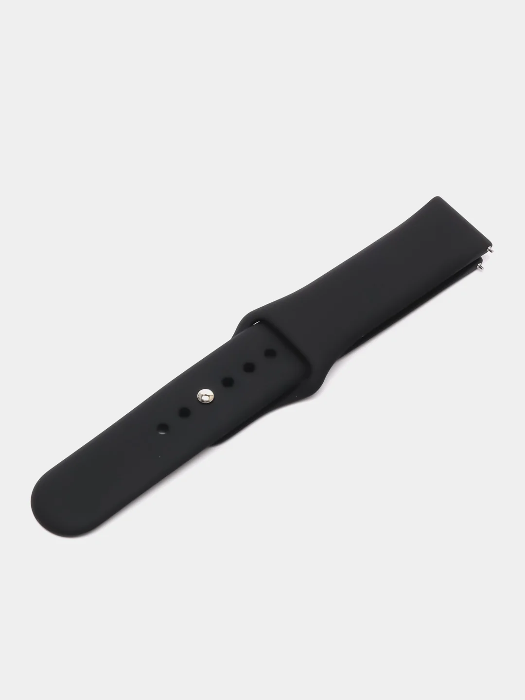 Черный силиконовый ремешок для часов КАРТОФАН на Xiaomi Amazfit Bip/Bip Lite/GTR 42mm/GTS, ColMi