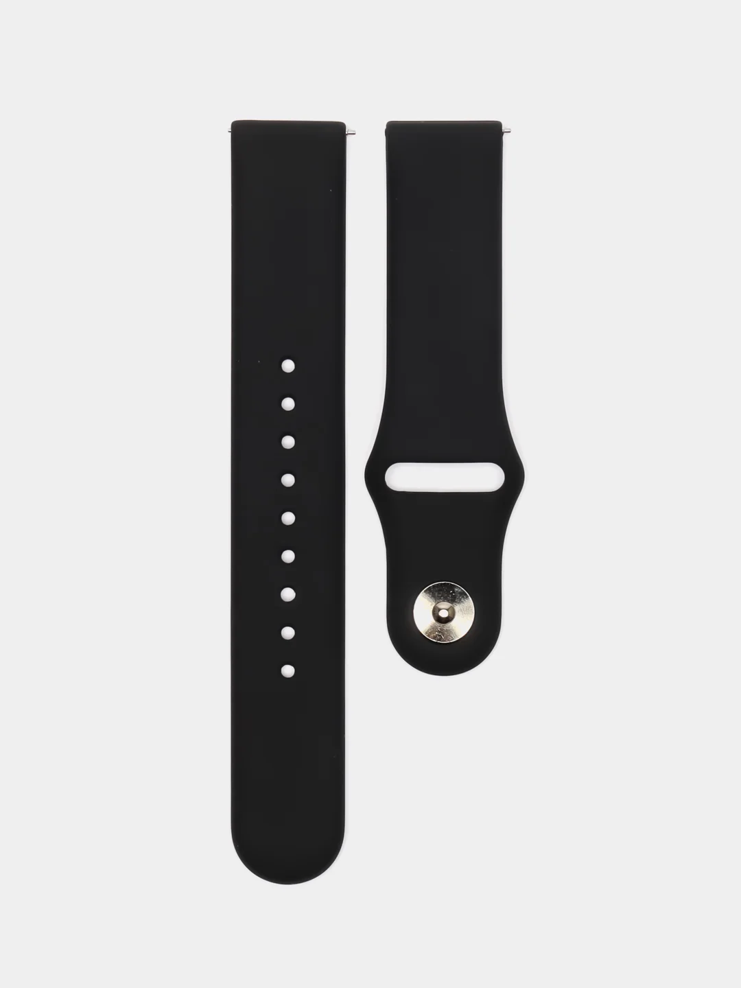 Черный силиконовый ремешок для часов КАРТОФАН на Xiaomi Amazfit Bip/Bip Lite/GTR 42mm/GTS, ColMi