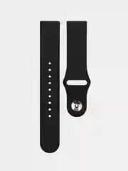 Черный силиконовый ремешок для часов КАРТОФАН на Xiaomi Amazfit Bip/Bip Lite/GTR 42mm/GTS, ColMi