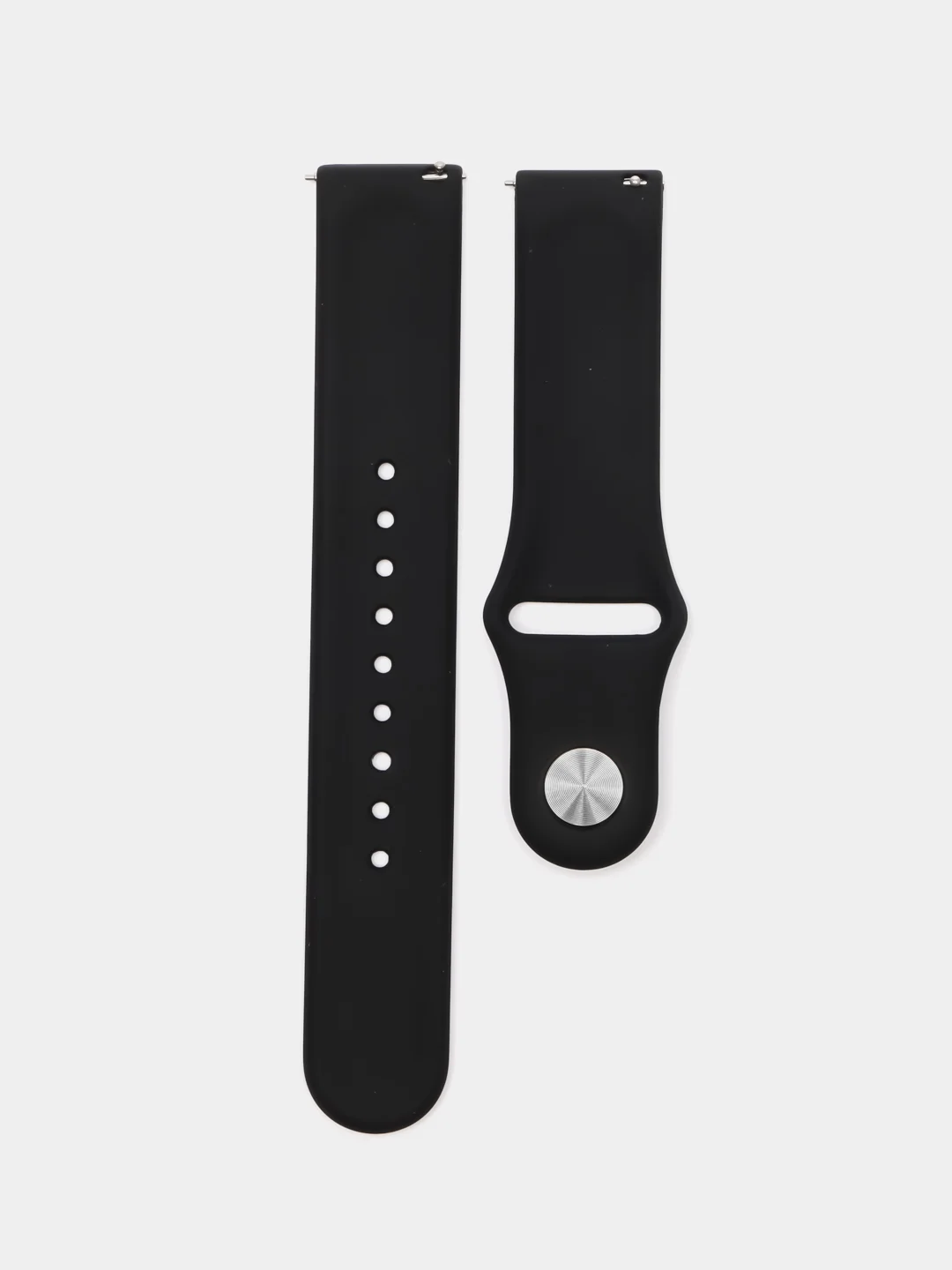 Черный силиконовый ремешок для часов КАРТОФАН на Xiaomi Amazfit Bip/Bip Lite/GTR 42mm/GTS, ColMi
