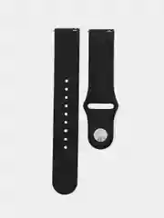 Черный силиконовый ремешок для часов КАРТОФАН на Xiaomi Amazfit Bip/Bip Lite/GTR 42mm/GTS, ColMi