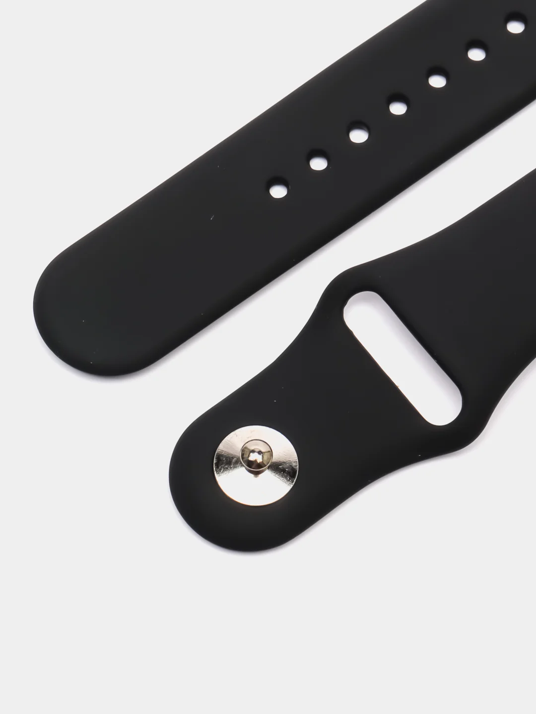 Черный силиконовый ремешок для часов КАРТОФАН на Xiaomi Amazfit Bip/Bip Lite/GTR 42mm/GTS, ColMi