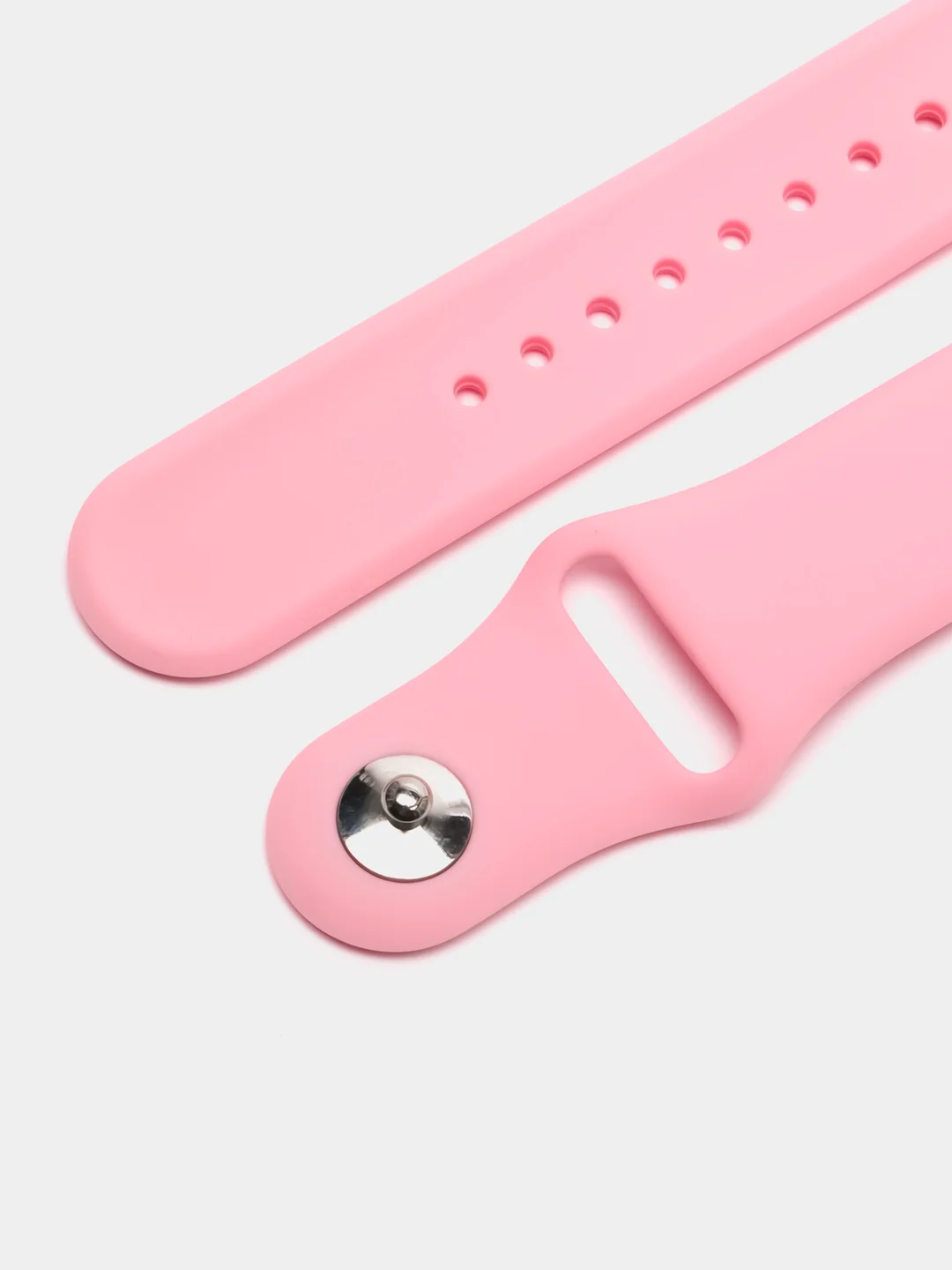 Розовый силиконовый ремешок для часов КАРТОФАН на Xiaomi Amazfit Bip/Bip Lite/GTR 42mm/GTS, ColMi