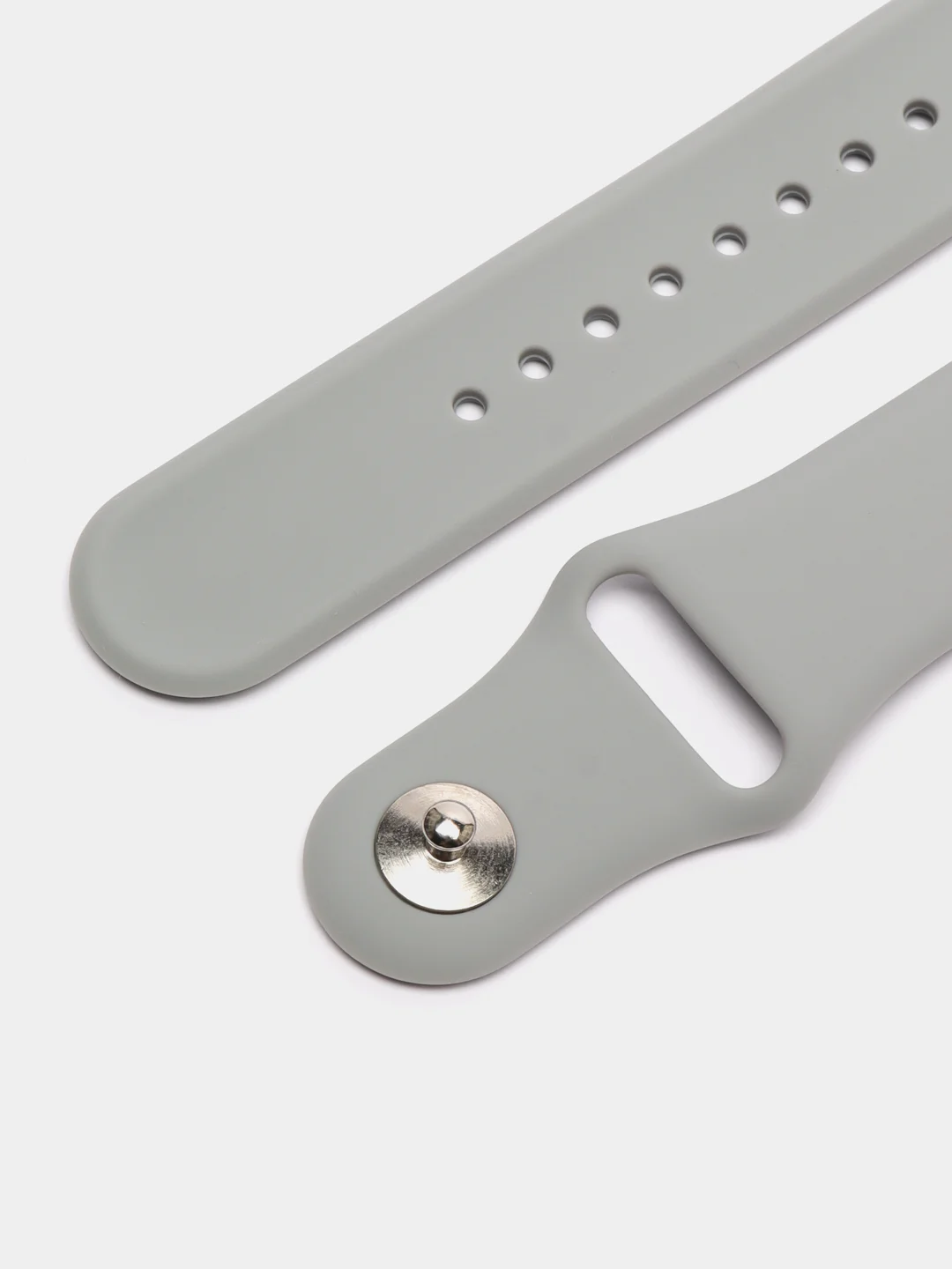 Серый силиконовый ремешок для часов КАРТОФАН на Xiaomi Amazfit Bip/Bip Lite/GTR 42mm/GTS, ColMi
