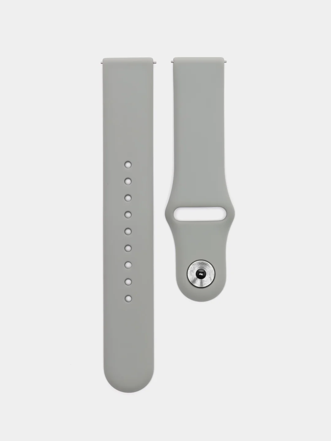 Серый силиконовый ремешок для часов КАРТОФАН на Xiaomi Amazfit Bip/Bip Lite/GTR 42mm/GTS, ColMi