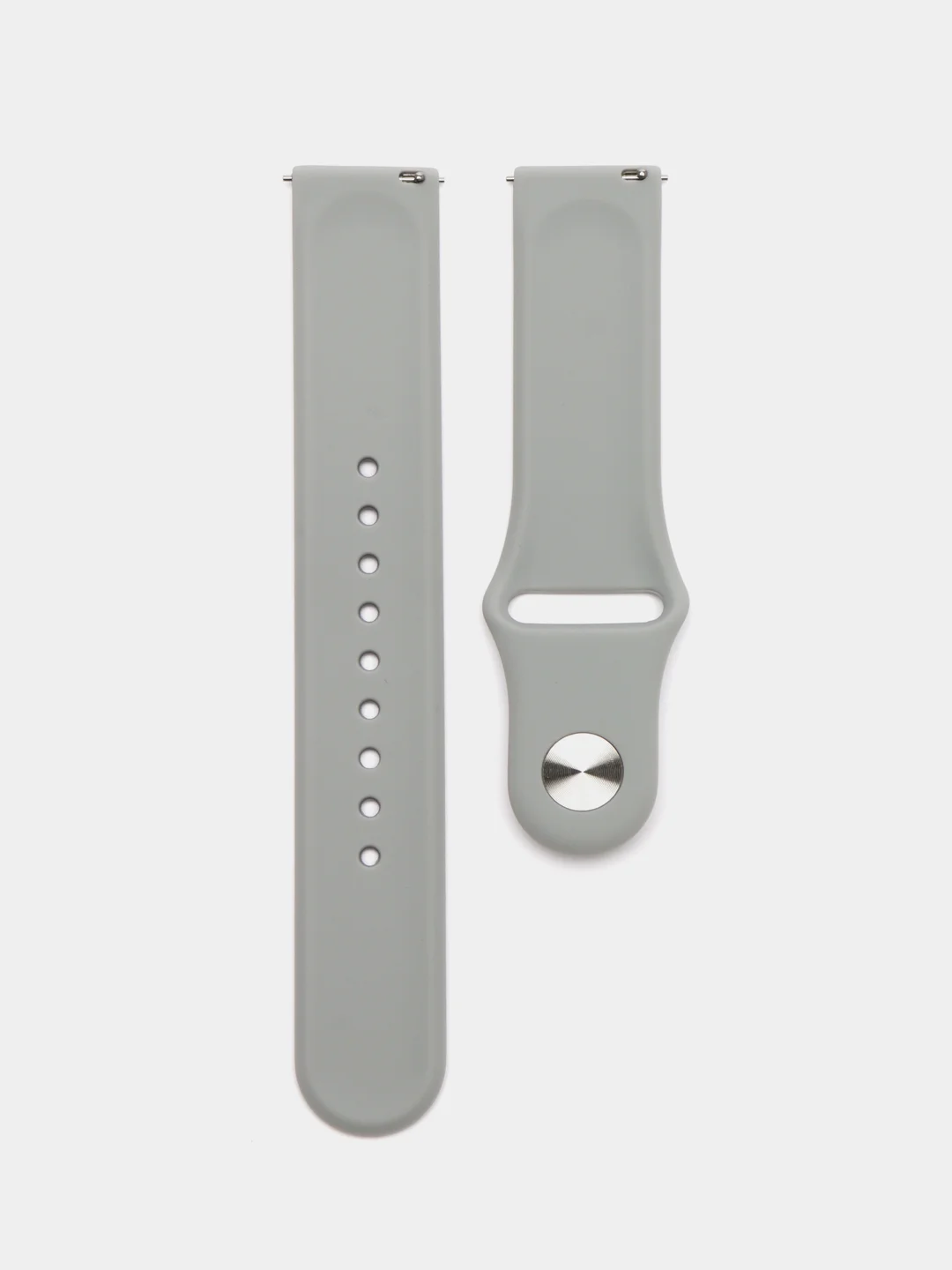 Серый силиконовый ремешок для часов КАРТОФАН на Xiaomi Amazfit Bip/Bip Lite/GTR 42mm/GTS, ColMi