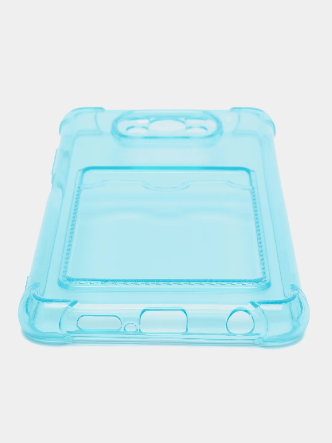 Бирюзовый чехол для Xiaomi Poco X3, Poco X3 NFS, Poco X3 Pro (Сяоми Поко Х3, Поко Х3 Про) прозрачный
