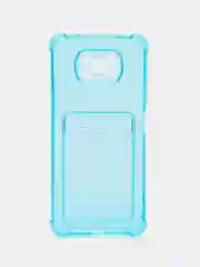 Бирюзовый чехол для Xiaomi Poco X3, Poco X3 NFS, Poco X3 Pro (Сяоми Поко Х3, Поко Х3 Про) прозрачный