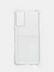 Силиконовый чехол для Infinix HOT 11S NFC (Инфиникс Хот 11С НФС), прозрачный, с карманом