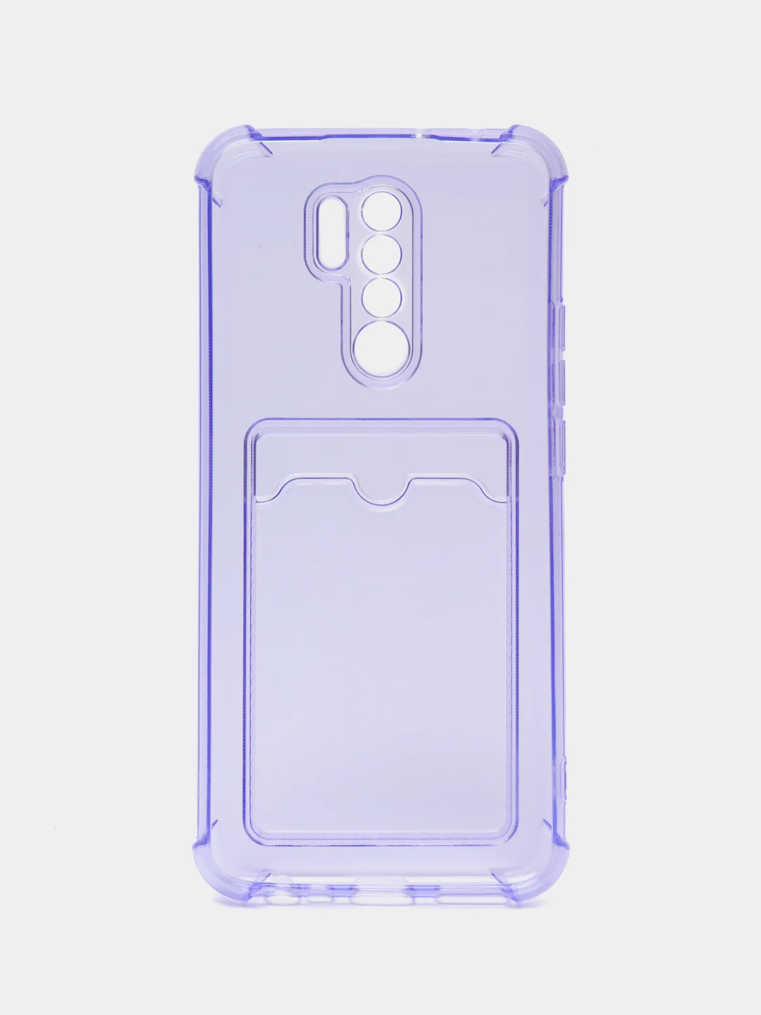 Серый чехол силиконовый для Xiaomi Redmi 9 (Сяоми Редми 9), прозрачный