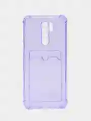 Лавандовый чехол силиконовый для Xiaomi Redmi 9 (Сяоми Редми 9), прозрачный
