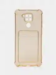 Бежевый силиконовый чехол для Xiaomi Redmi Note 9 (Сяоми Редми Нот 9), прозрачный