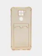 Бежевый силиконовый чехол для Xiaomi Redmi Note 9 (Сяоми Редми Нот 9), прозрачный